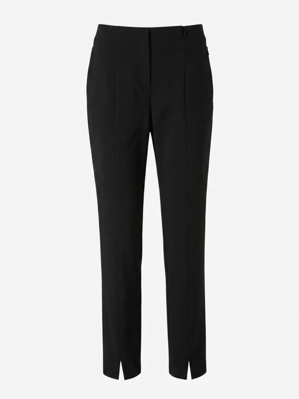 Christian Siriano for J.Jill Black Slim Leg Pants Size 6 Tall Front Slit